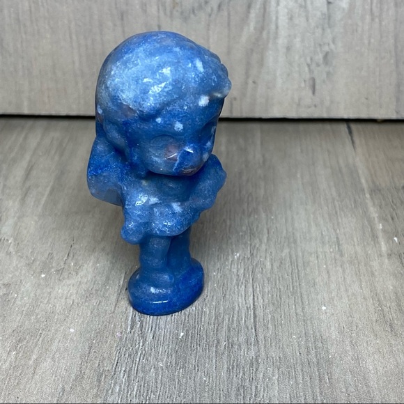 The Legend of Zelda Princess Blue Aventurine Crystal Stone Carving Figurine - Picture 4 of 6